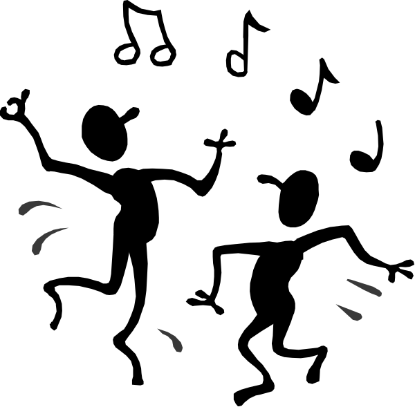 The black background of a computer screen with two white dots on it.
