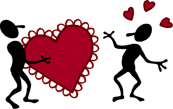 The image shows a red heart with two black lines forming an "x" through it on top of what appears to be a gray background.