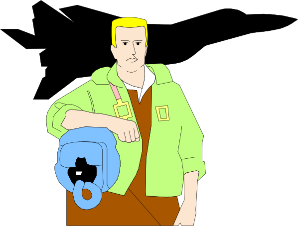 The image shows a cartoon character sitting on an object with his legs crossed over it while holding what appears to be a backpack strap in one hand. He is wearing a green jacket and has short hair.