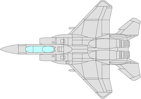The image shows a fighter jet with an open canopy against a black background.