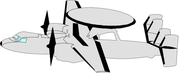 The black and white illustration shows a space shuttle with its doors open on top of what appears to be an airplane carrier ship in mid-flight against a dark background.