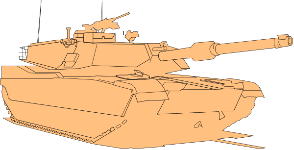 The image shows two tanks side by side against a black background: on the left is an older tank with visible treads; to its right stands another modern-looking tank that appears sleeker in design, possibly featuring advanced technology and weaponry compared to the first one.