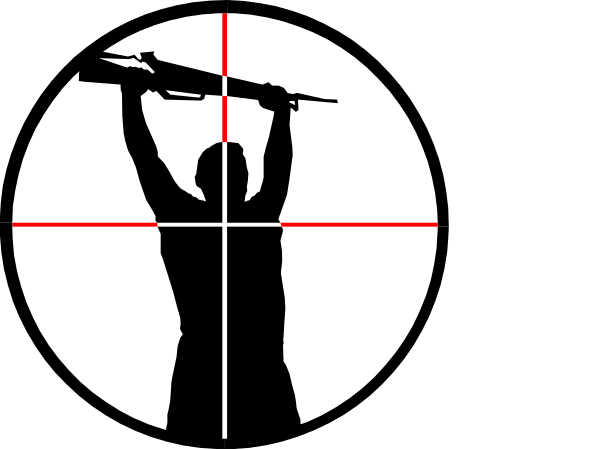 The image shows a simple black and white line drawing of an abstract pattern with red lines indicating points on it.