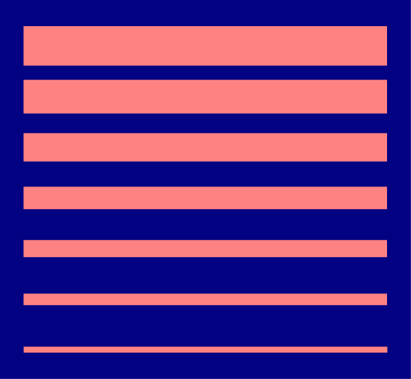 The image shows a blue screen with horizontal pink stripes on it.