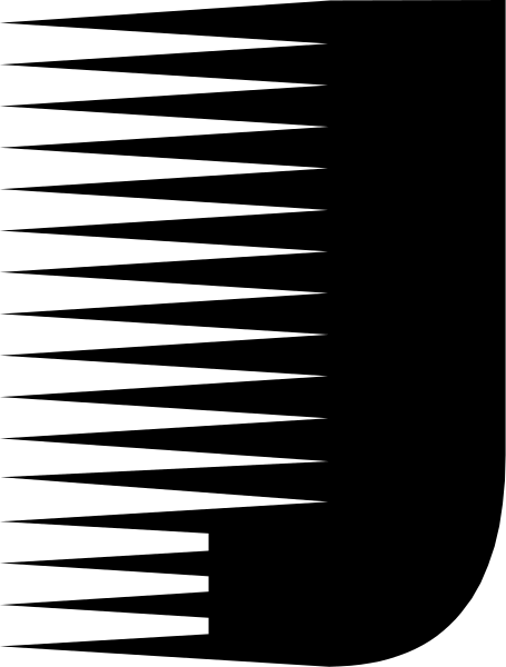 The image shows a black and white striped pattern with no distinguishable content within it.