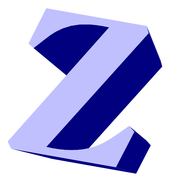 The letter "Z" on a white background with no other elements present.