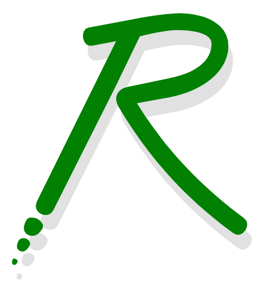 The image shows a logo with stylized lettering that reads "R" inside an oval shape, accompanied by two dots on either side of it forming what appears to be eyesight glasses frames.
