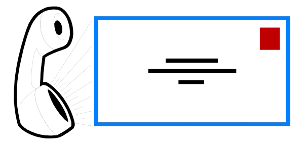 The image shows a computer monitor with an email notification popping up on it, indicating that there is new mail from "Ghostbusters."