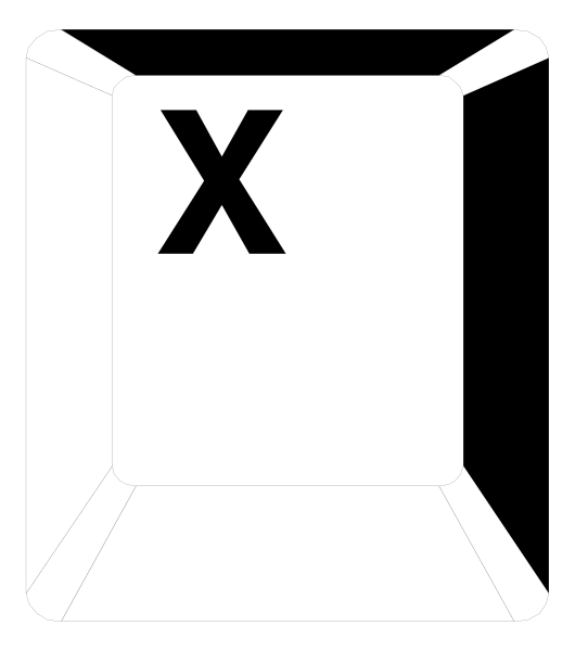 The image shows a white cardboard box with an "X" on it against a black background.