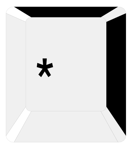The image shows a simple white cardboard box with an open flap on top against a black background.