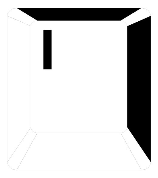 The image shows a black and white line drawing of an open cardboard box with no visible contents inside it against a dark background.