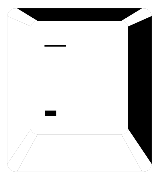 The image shows a simple black and white line drawing of an open cardboard box with no visible contents inside it against a dark background.