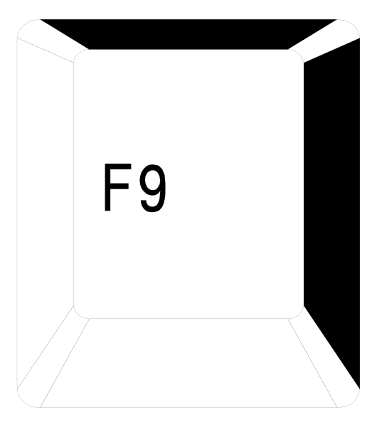 The image shows a white cardboard box with an F9 label on it against a black background.