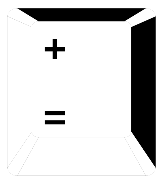 The image shows a simple line drawing of an open cardboard box with two black squares on it against a white background.