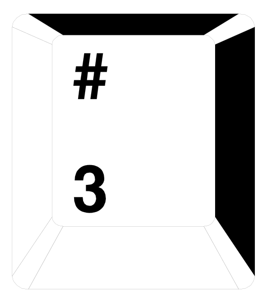 The image shows a white cardboard box with an open flap on top displaying "3" inside it against a black background.