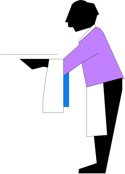 The image shows a black and white pixelated representation of an abstract figure with purple clothing standing against a dark background on what appears to be a computer screen displaying this artwork.