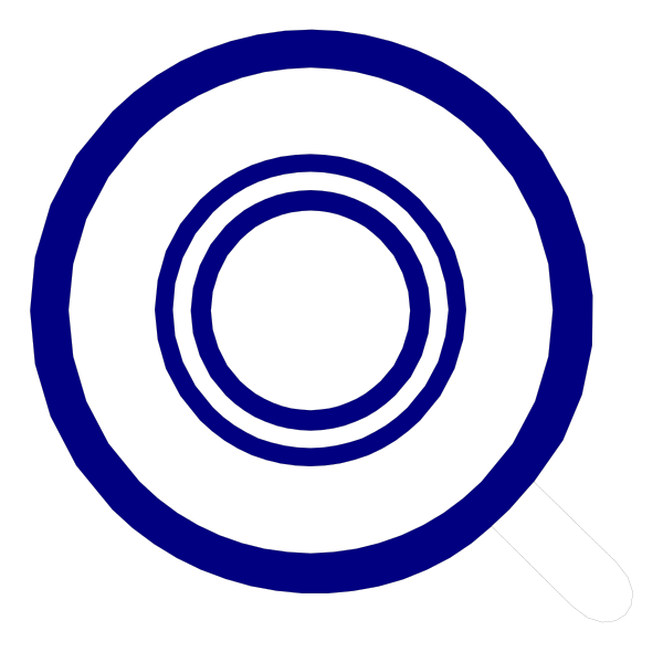 The image shows a stylized graphic of an icon with two overlapping circles: on top is blue circle containing white text that reads "Q," indicating quality; below it is another smaller black circle inside which there's a coffee cup and saucer, suggesting this might be related to food or drink.