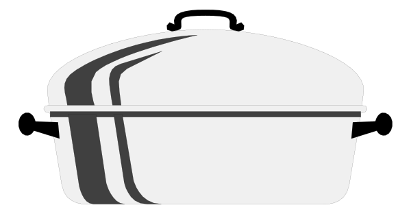 The image shows a white bread loaf with black crusts inside an oven door that is open to reveal it.