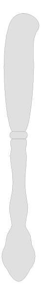 The image shows a sequence of six identical white dots on a gray background with no other discernible content.