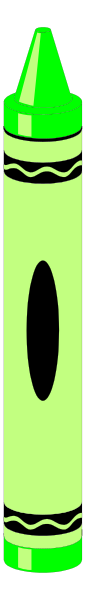 The image shows a green highlighter with an orange cap on it next to another similar object that is partially obscured by its shadow in front of them both.