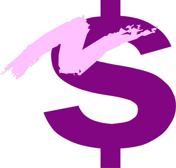 The image shows a graphic with text that reads "NZ$" inside of what appears to be an envelope icon on top left corner, indicating New Zealand dollar currency symbolizing money in NZD format; below this is a purple heart shape containing white paint splatters and drips resembling the texture or effect created by spray painting.