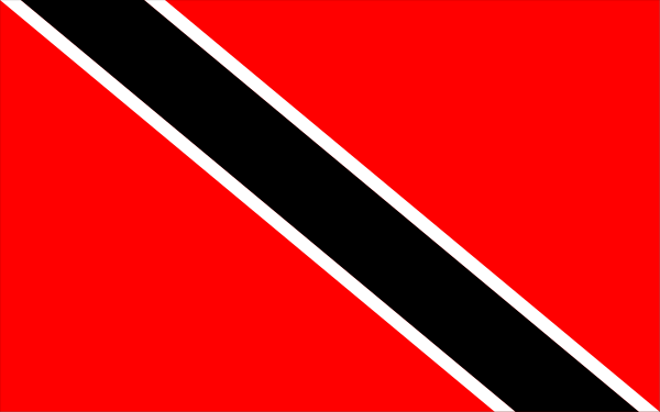 The flag of Fiji with a red stripe on top.