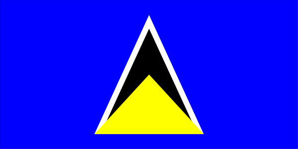 The image shows a blue triangle with an orange diamond inside it on top of what appears to be water against a gray background.