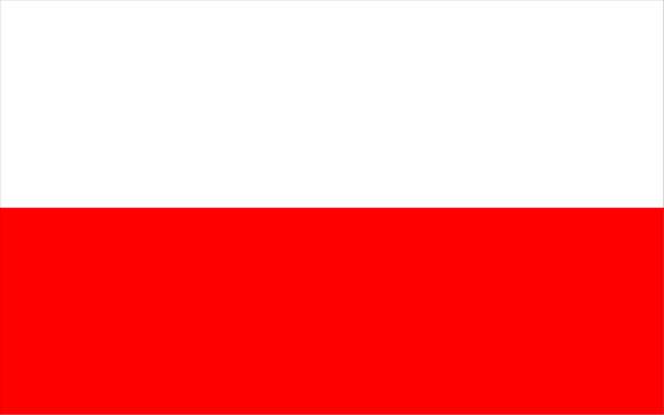 The image shows a flag with red stripes on top of white backgrounds at both ends.