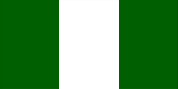 The flag of Ireland with a green background on top half and white stripes below it is shown against grey backdrop.