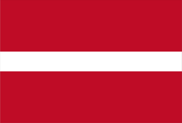 The image shows a red rectangular object with white stripes on its sides against a gray background.