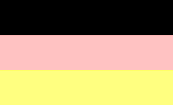 The image shows a pixelated representation of three horizontal bars with different heights: red on top is taller than yellow in middle which is shorter than pink at bottom; all against gray background.