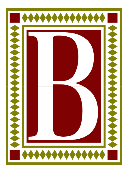 The logo of a company with an emblem that resembles a letter 'B' inside it on top left corner against red background.