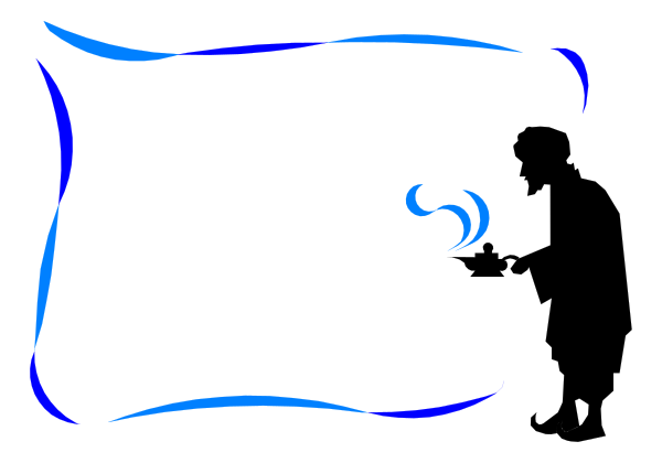 The image shows a black silhouette of an animal with blue lines on it against a gray background.