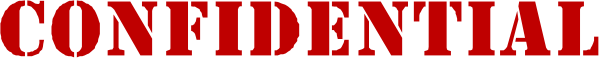 The text "CONFIDENTIALITY" on a gray background with red border is shown at top of an otherwise blank image.