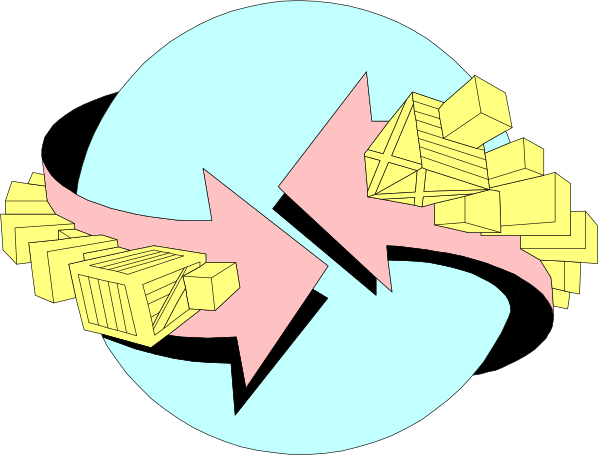 The image shows a stylized graphic with two arrows pointing towards each other from opposite ends of what appears to be an abstract cityscape in shades of yellow against a dark background; there is no text present, and it's not clear if any actions or specific objects are depicted due to the abstraction.
