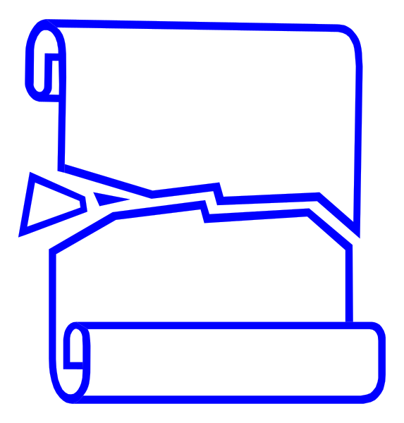 The image shows a black and white line drawing of an open roller paper dispenser with two rolls inside it on top of each other against a dark background.