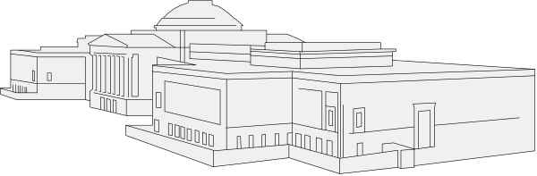 The black and white photo shows a building with multiple windows on each floor, suggesting it could be an apartment complex or similar structure.