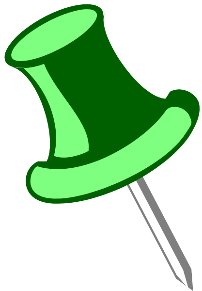 The image shows a green top hat with an attached pin on it against a white background.