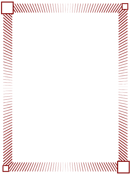 The image shows a black rectangle with red lines forming an abstract pattern inside it against a dark background.