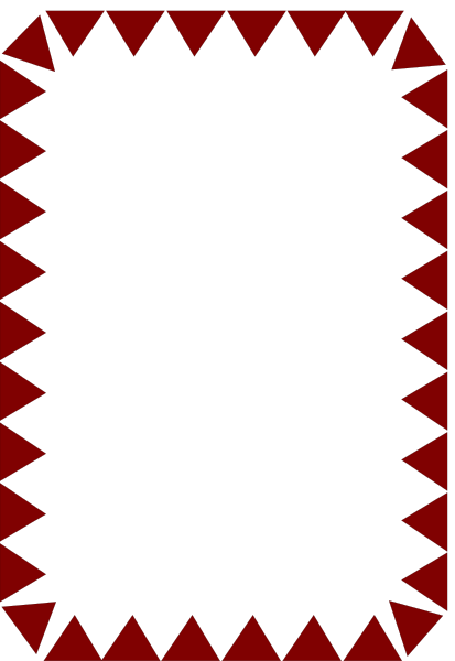 The image shows a black square with red triangles on it against a gray background.