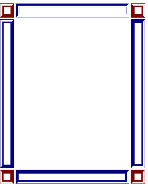 The image shows a simple black frame with white lines inside it against a gray background.