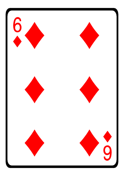The card shows a royal flush of spades with diamonds on it as well.