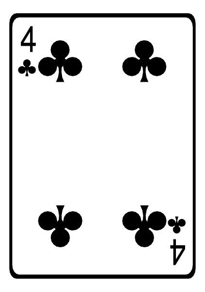 The card shows a royal flush of spades with four aces on top row and three kings below them.