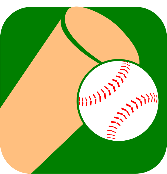 The image shows a baseball bat with two balls on it against different backgrounds: 1) A green field indicating an outdoor sports environment; 2) An orange circle representing a target for hitting practice; 3) Two identical images of a white and red ball, one in each corner, suggesting the repetition or focus required to improve batting skills. The image is likely used as part of educational material related to baseball training or improvement techniques. There are no people or animals present in this clip-art style illustration.