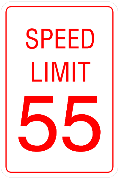 The image shows a red speed limit sign with white text that reads "SPEED LIMIT 50" on top of it in smaller font size than the rest of the words. Below this is another line of text, also in white but larger and more prominent, stating "Speed Limit." In addition to these texts are two lines at the bottom: one red with a speed limit symbol indicating that there's no passing allowed on this roadway section; below it reads "50" again. The background is plain gray without any additional details or context provided in the image itself, which focuses