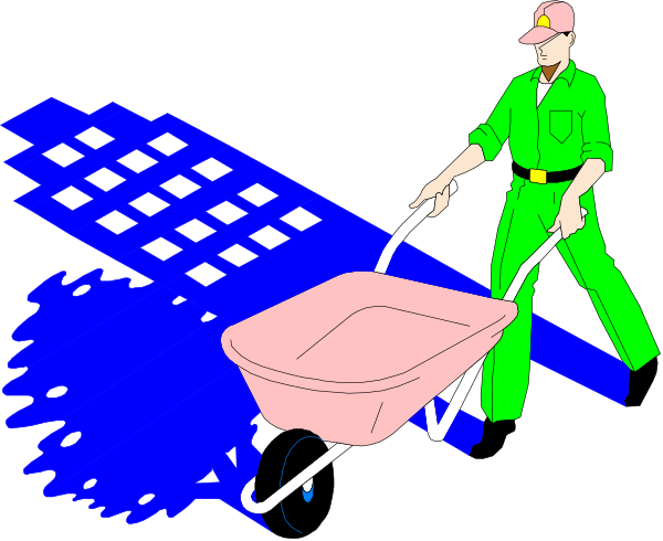 The image shows a man pushing an infant stroller on a sidewalk at nighttime with blue lighting illuminating him from above.