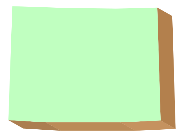 The image shows a simple representation of an open book with pages that appear to be blank white squares on either side; there is no text visible in this clip-art illustration.