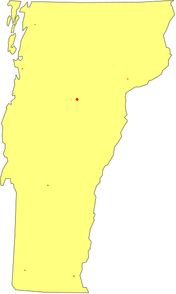 The image shows a stylized map of Alaska with its capital city Juneau highlighted by red dots on top left corner against black background.
