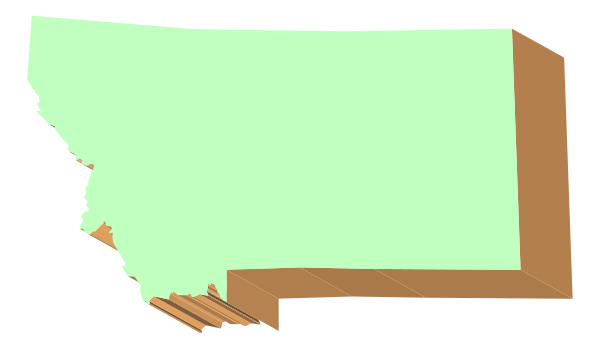 The image shows a stylized map of Washington state with an overlay that appears to be a piece of paper being torn off from it at one corner.