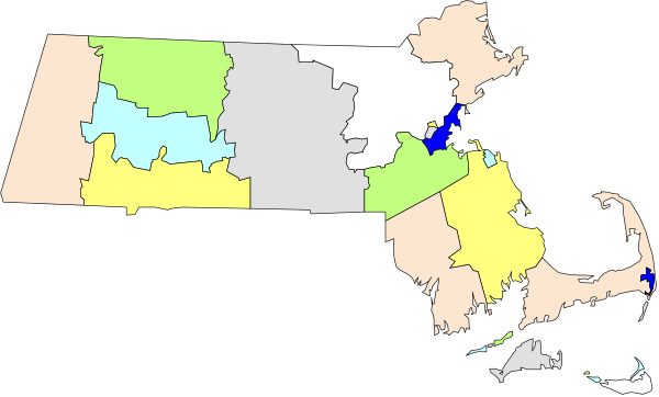 The image shows a map of New York State with various counties highlighted by different colored regions on top of it.